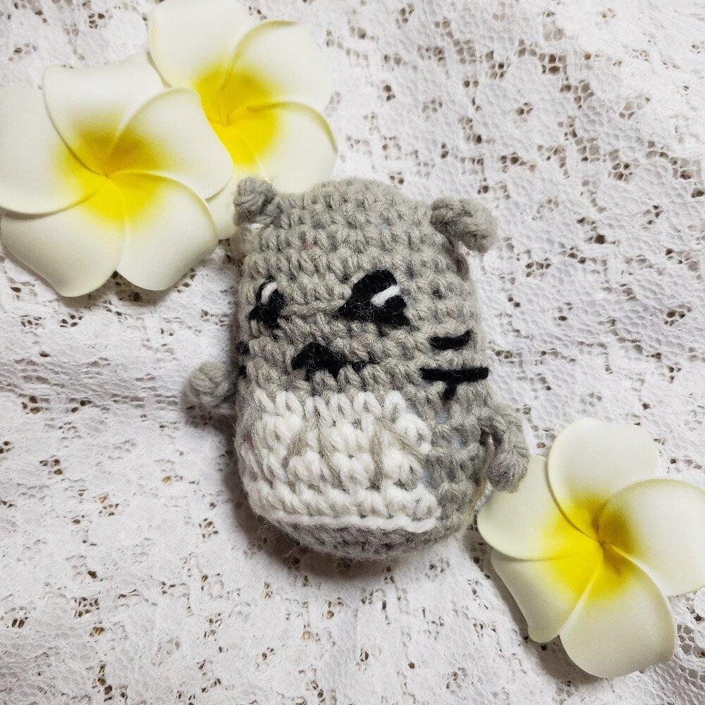New Handmade Amigurumi Crochet Small Ugly Totoro Stuffed Animal Toy Funny 2